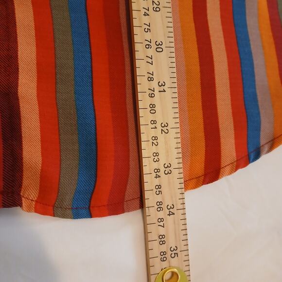 Torrid Plus 5X Rainbow Women Striped Sleeveless V-Neck Blouse Tunic Top Summer - Picture 11 of 12